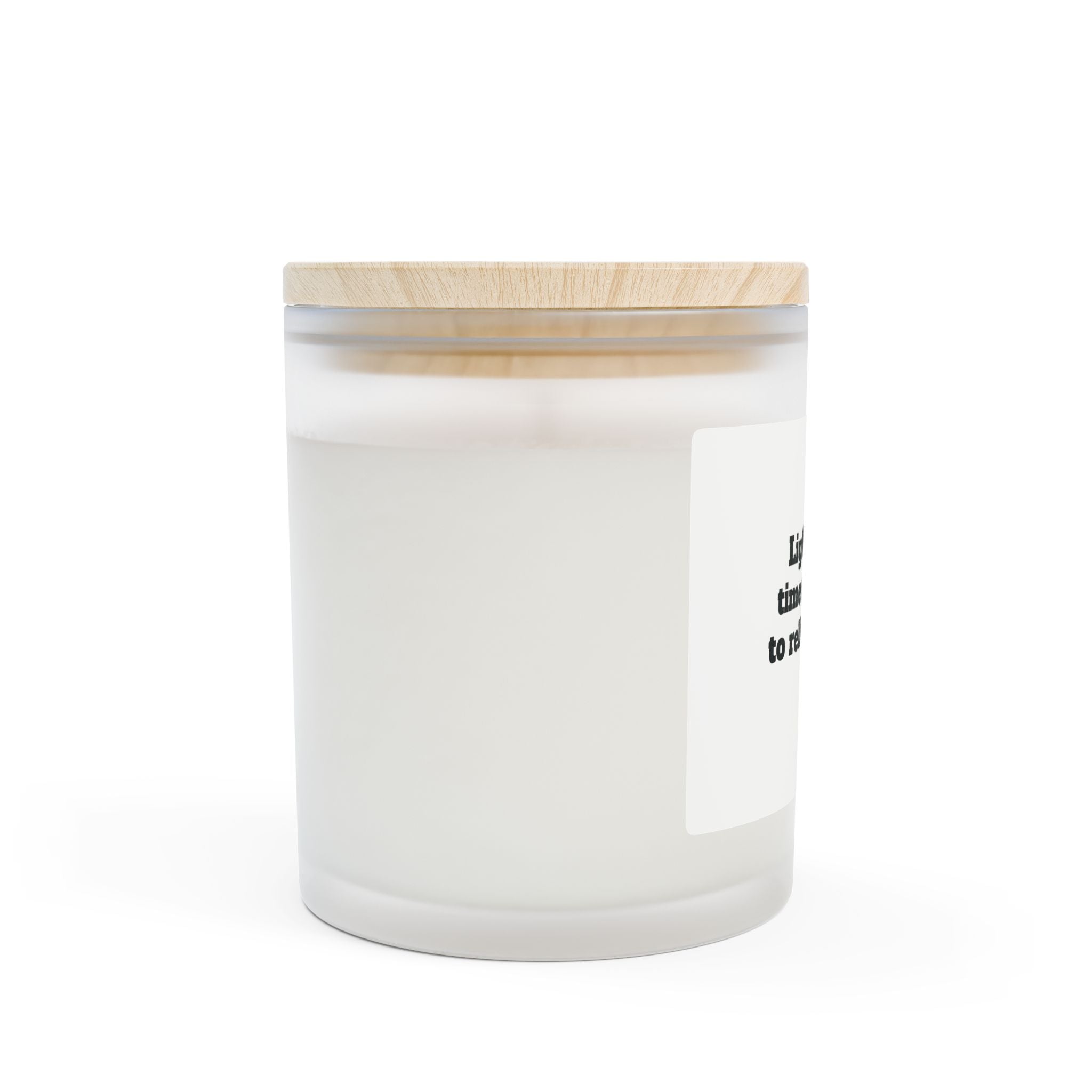 Aromatherapy Candle — "Light Every Time You Need to Relieve Stress" Frosted Glass 11oz