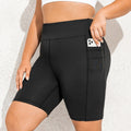 VITALINOVO Plus Size High Waisted Biker Shorts (One)